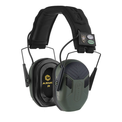 Earmor - Aktywne ochronniki słuchu M300X - Licencja IPSC - Foliage Green