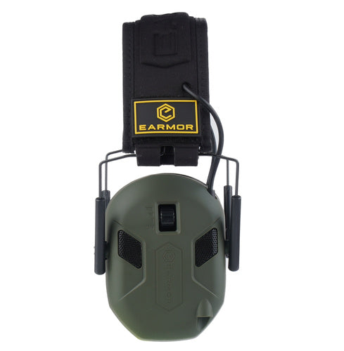 Earmor - Aktywne ochronniki słuchu M300X - Licencja IPSC - Foliage Green