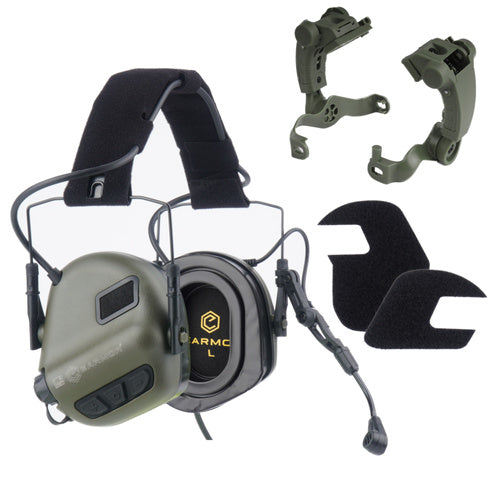 Earmor - Aktywne ochronniki słuchu M32X-MOD4 - Foliage Green