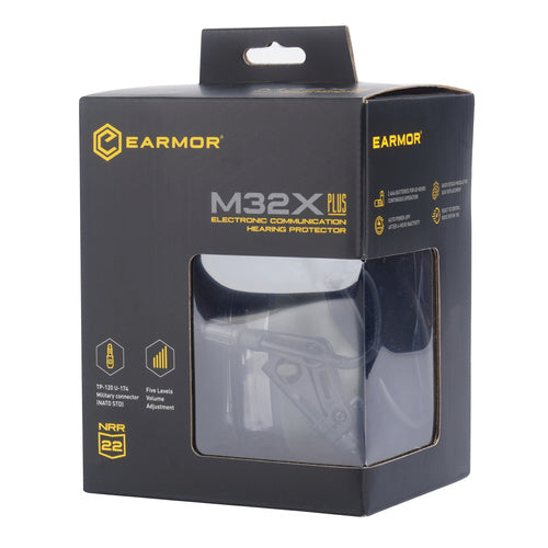 Earmor - Aktywne ochronniki słuchu M32X-MOD4 - Foliage Green