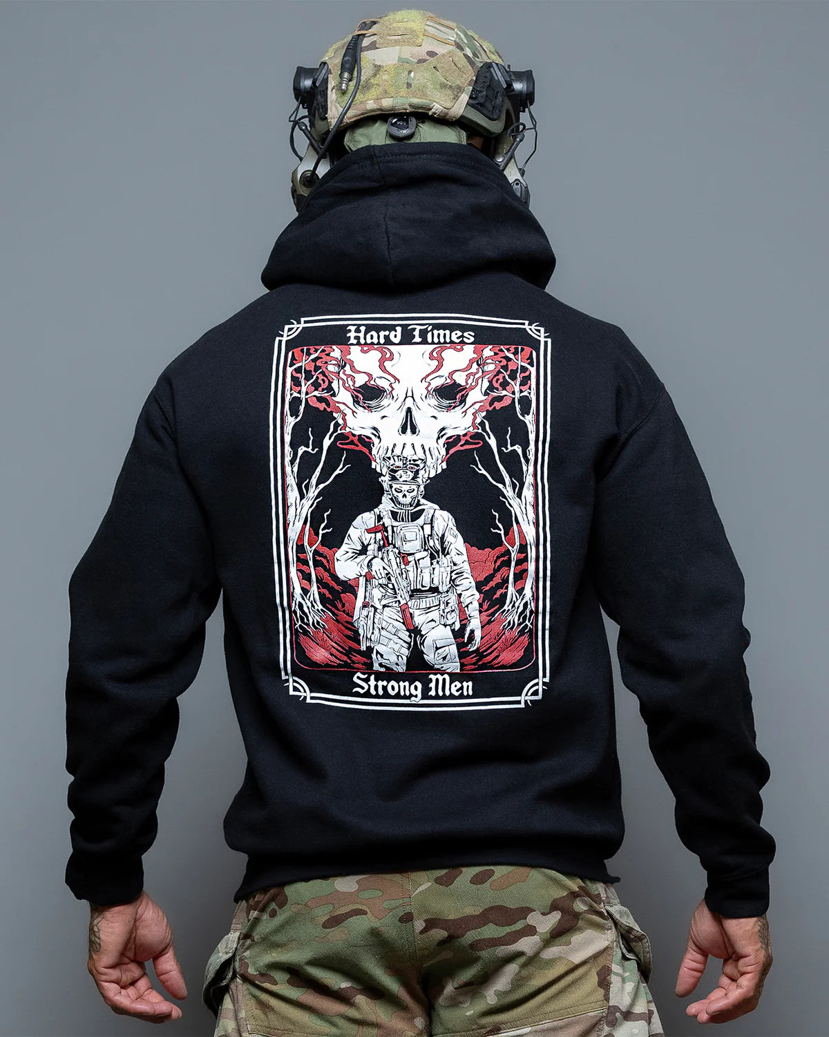 Bluza Hard Times Hoodie Brothers In Arms Czarna